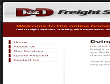 Tablet Screenshot of ddfreight.com
